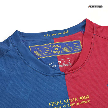 UCL Camiseta Retro 2008/09 Barcelona Primera Equipación Manga Larga