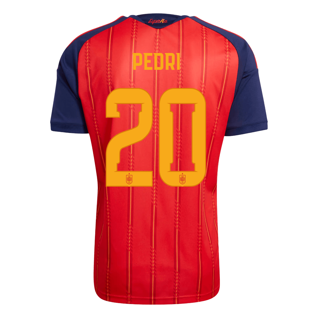 Calidad Premium Camiseta PEDRI #20 Spain 2026 Primera Equipación Copa del Mundo -Versión Hincha
