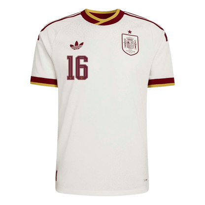 Camiseta Auténtica RODRIGO #16 Spain 2026 Segunda Equipación Copa del Mundo -Versión Jugador