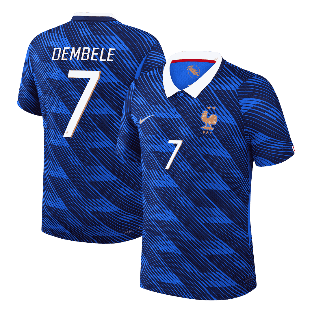 Camiseta Auténtica Dembele #7 Francia 2026 Primera Equipación Copa del Mundo - Versión Jugador