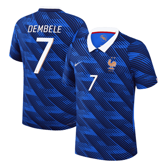 Camiseta Auténtica Dembele #7 Francia 2026 Primera Equipación Copa del Mundo - Versión Jugador