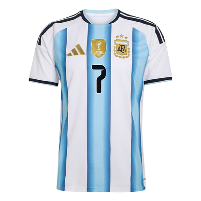 Calidad Premium Camiseta DE PAUL #7 Argentina 2026 Primera Equipación Copa del Mundo -Versión Hincha
