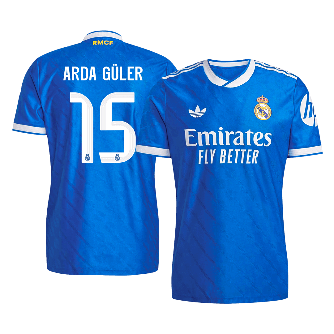 Camiseta Auténtica Arda Güler #15 Real Madrid 2025/26 Tercera Equipación - Versión Jugador