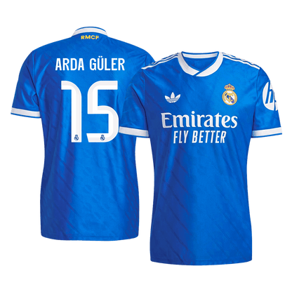 Camiseta Auténtica Arda Güler #15 Real Madrid 2025/26 Tercera Equipación - Versión Jugador