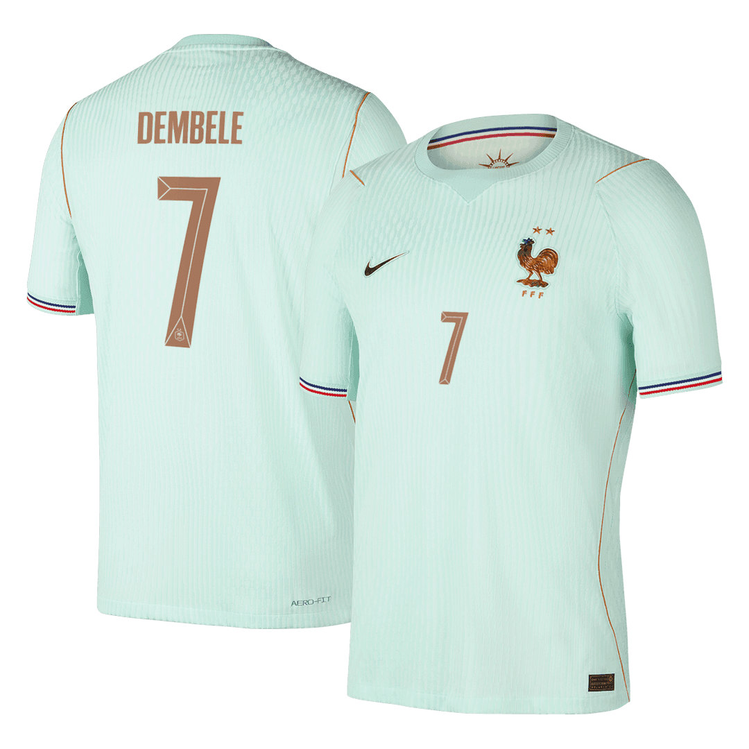 Camiseta Auténtica Dembele #7 Francia 2026 Segunda Equipación Copa del Mundo - Versión Jugador
