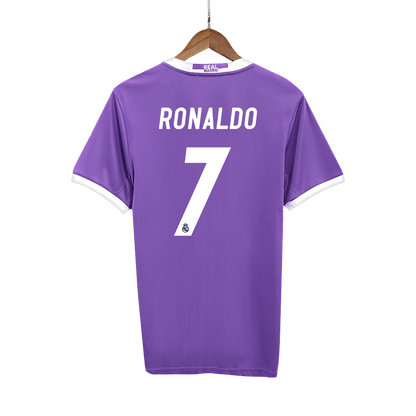 Camiseta Retro 2016/17 RONALDO #7 Real Madrid Segunda Equipación