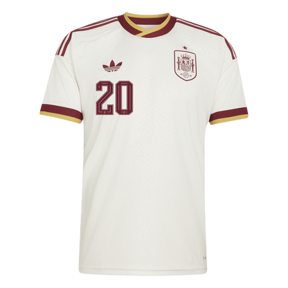 Camiseta Pedri #20 España 2026 Segunda Equipación Copa del Mundo - Versión Hincha