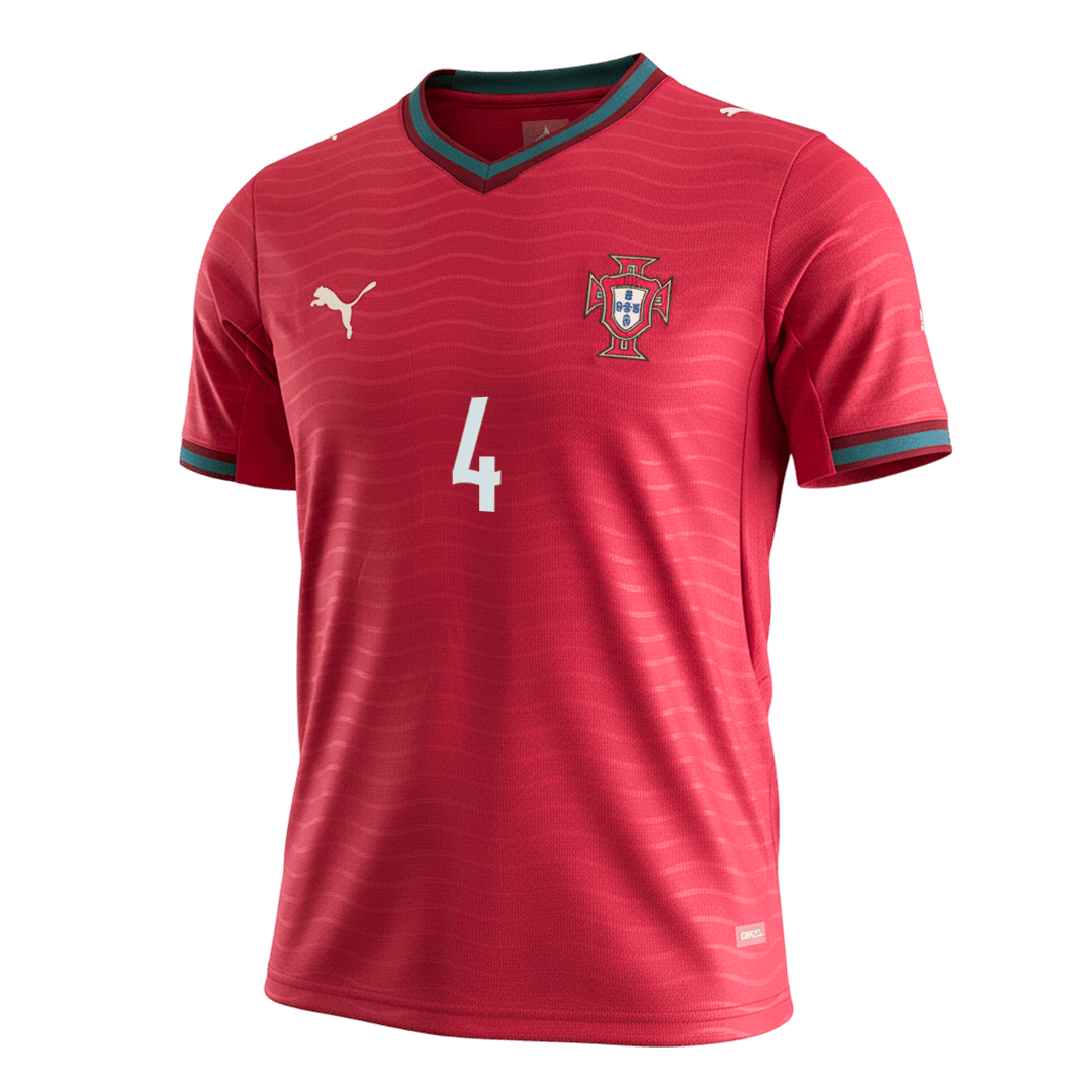 Camiseta RÚBEN DIAS #4 Portugal 2026 Primera Equipación Copa del Mundo - Versión Hincha