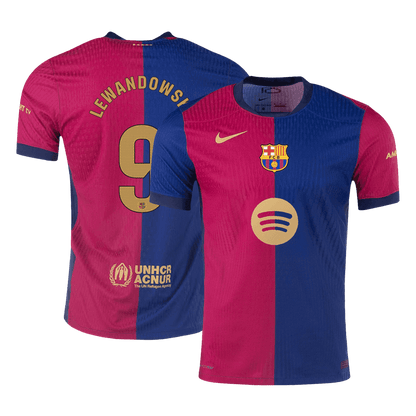 Camiseta LEWANDOWSKI #9 Barcelona 2024/25 Primera Equipación - Versión Jugador