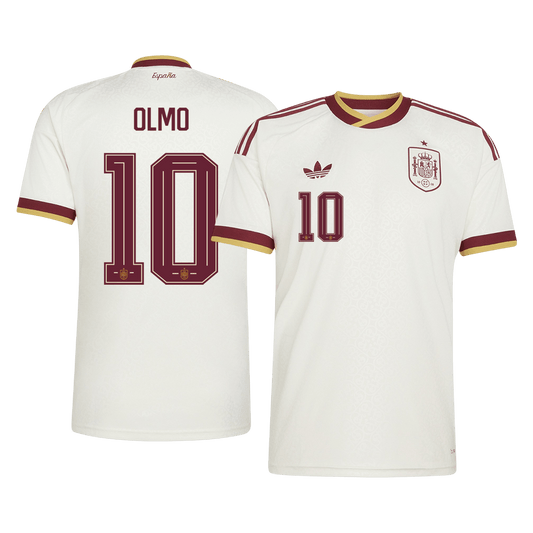 Camiseta Olmo #10 España 2026 Segunda Equipación Copa del Mundo - Versión Hincha