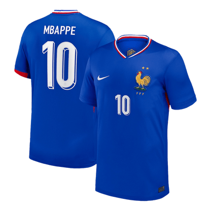 Camiseta MBAPPE #10 Francia Euro 2024 Primera Equipación Hombre-Versión Hincha