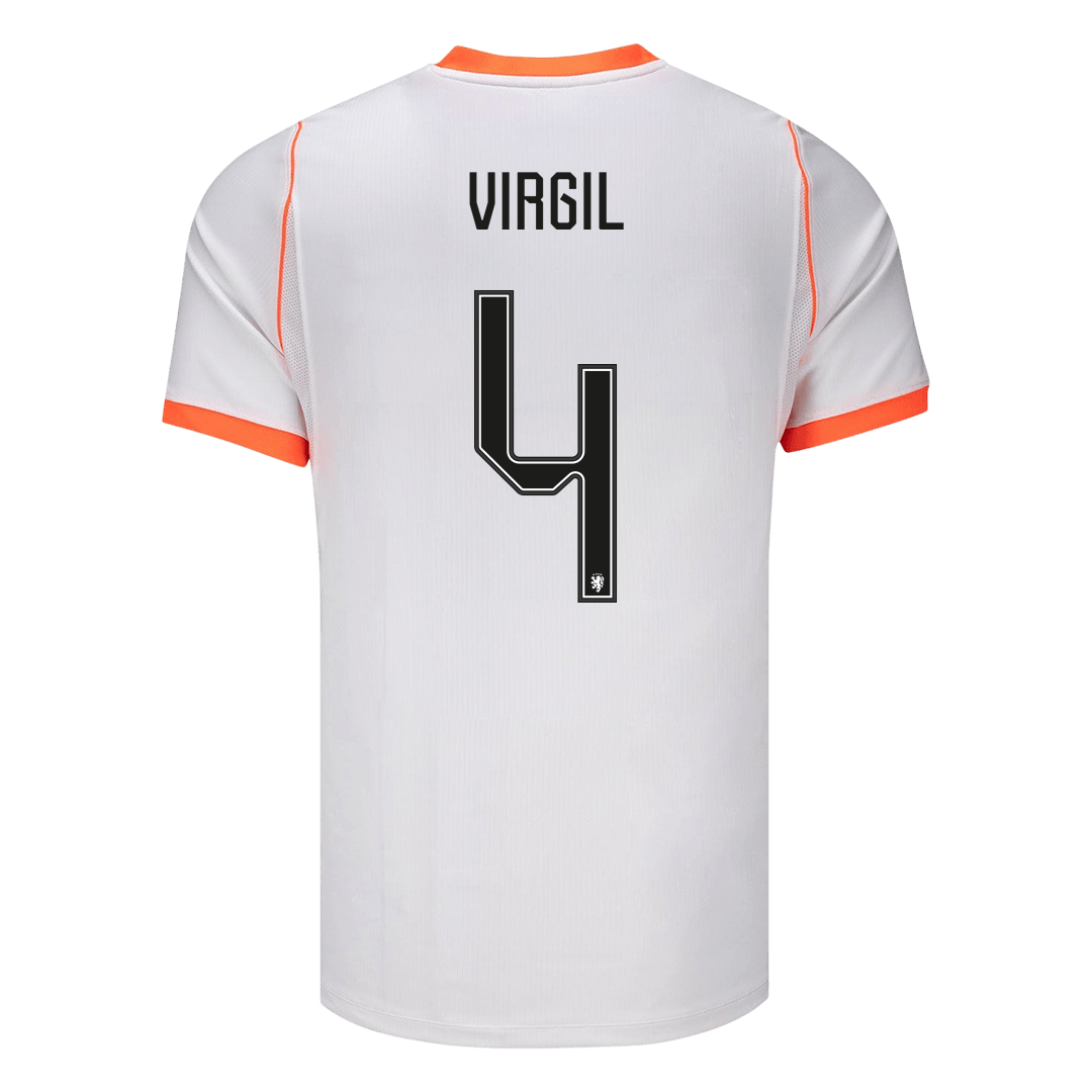 Camiseta VIRGIL #4 Netherlands 2026 Segunda Equipación Copa del Mundo - Versión Hincha