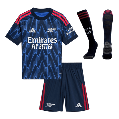 Conjunto Infantil Completo Arsenal 2025/26 Segunda Equipación
