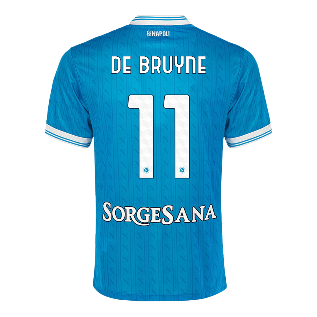 Camiseta DE BRUYNE #11 Napoli 2025/26 Primera Equipación-Versión Hincha