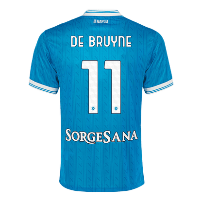 Camiseta DE BRUYNE #11 Napoli 2025/26 Primera Equipación-Versión Hincha