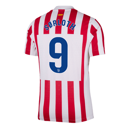 Camiseta Auténtica Sørloth #9 Atletico Madrid 2025/26 Primera Equipación - Versión Jugador - Vista 8