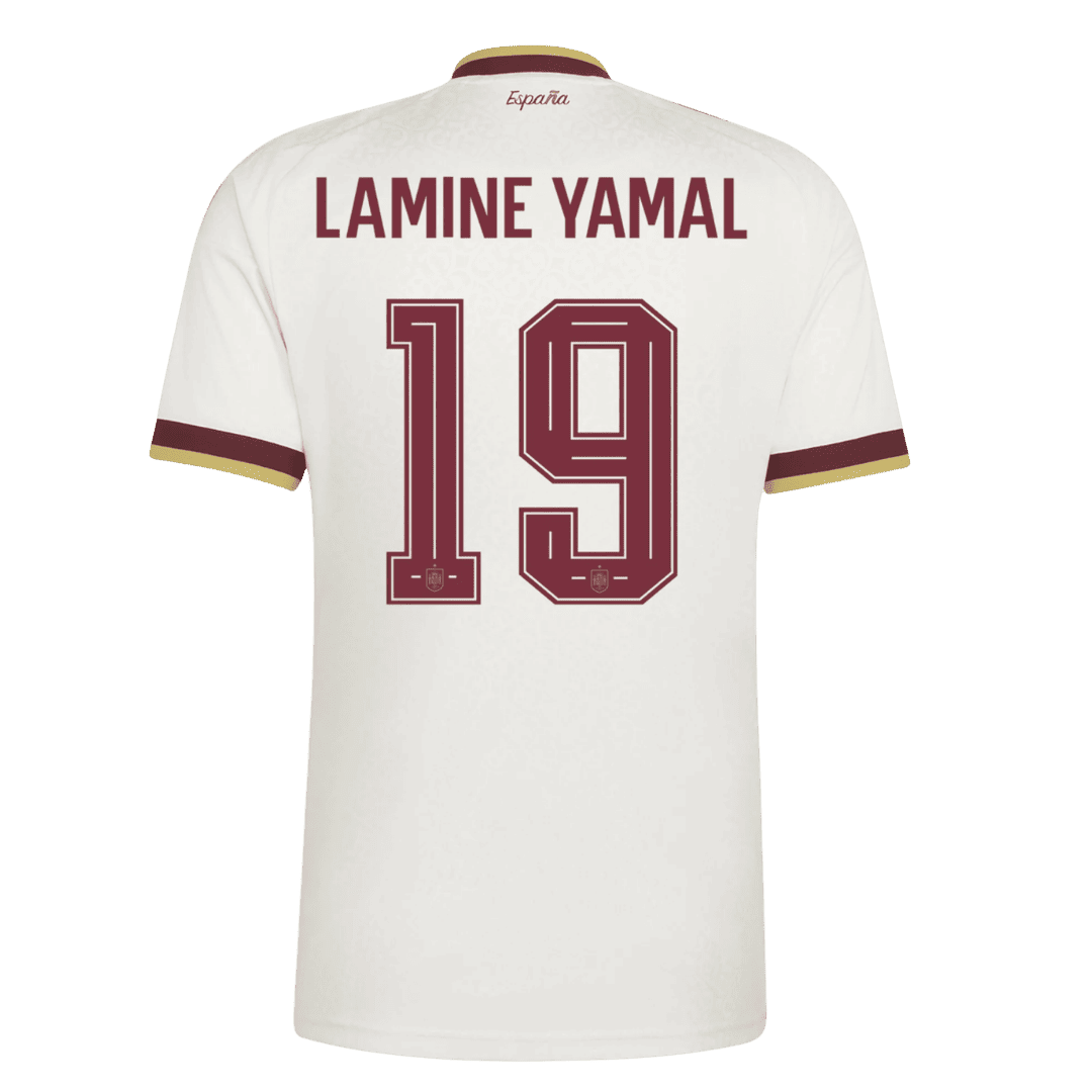 Camiseta Lamine Yamal #19 España 2026 Segunda Equipación Copa del Mundo - Versión Hincha