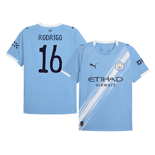 Camiseta RODRIGO #16 Manchester City 2025/26 Copa Mundial de Clubes Primera Equipación Hombre - Versión Hincha(Calidad Premium)