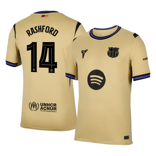 UCL Camiseta RASHFORD #14 Barcelona 2025/26 Segunda Equipación-Versión Hincha