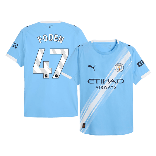 Camiseta FODEN #47 Manchester City 2025/26 Primera Equipación - Versión Jugador