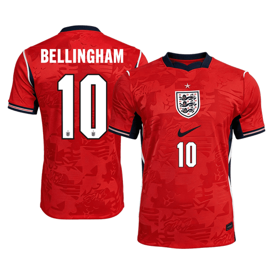 Camiseta Auténtica Bellingham #10 Inglaterra 2026 Segunda Equipación Copa del Mundo - Versión Jugador