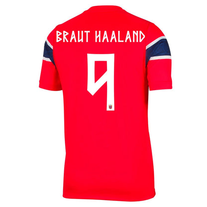 Camiseta Braut Haaland #9 Noruega 2026 Primera Equipación Copa del Mundo - Versión Hincha