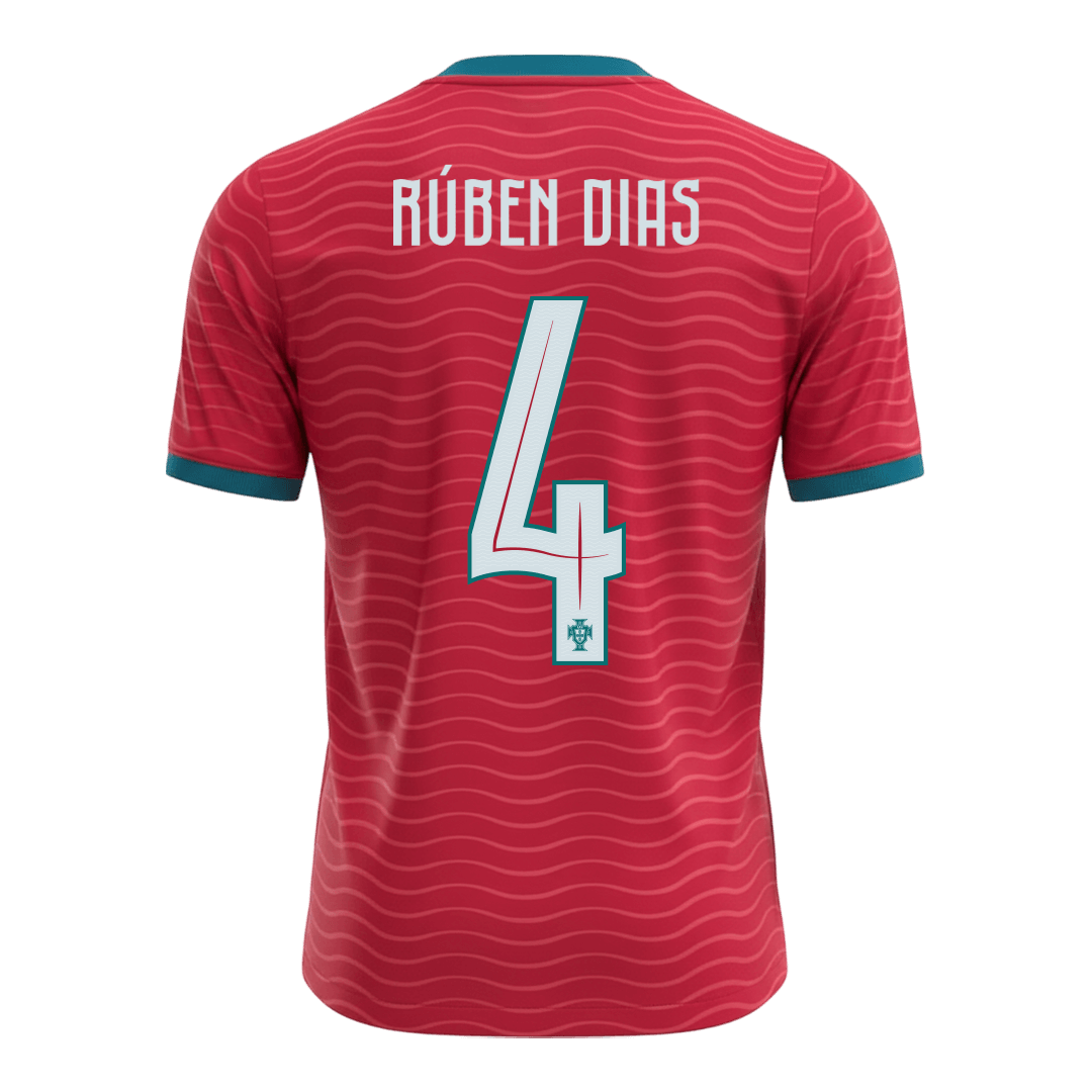 Camiseta RÚBEN DIAS #4 Portugal 2026 Primera Equipación Copa del Mundo - Versión Hincha