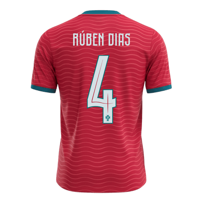 Camiseta RÚBEN DIAS #4 Portugal 2026 Primera Equipación Copa del Mundo - Versión Hincha