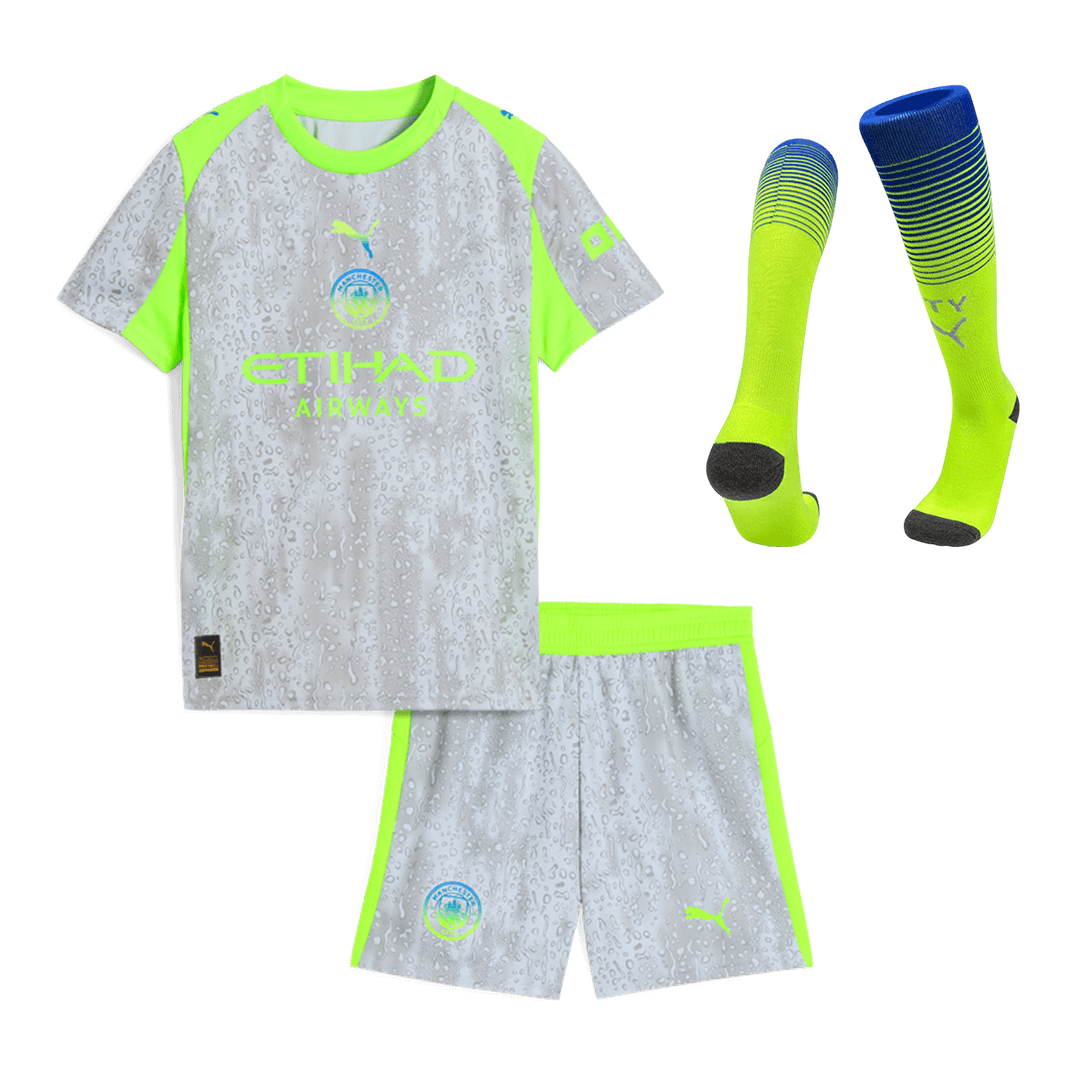 Conjunto Infantil Completo Manchester City 2025/26 Tercera Equipación