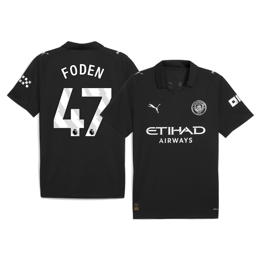 Camiseta FODEN #47 Manchester City 2025/26 Segunda Equipación-Versión Hincha