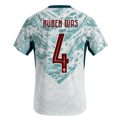 Camiseta RÚBEN DIAS #4 Portugal 2026 Segunda Equipación Copa del Mundo - Versión Hincha