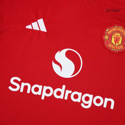 Conjunto Infantil Completo Manchester United 2025/26 Primera Equipación Kids