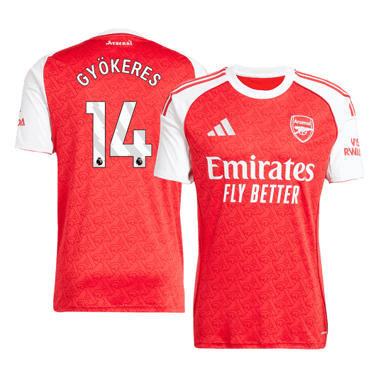 Camiseta GYÖKERES #14 Arsenal 2025/26 Primera Equipación-Versión Hincha