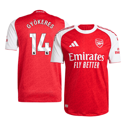 Camiseta Auténtica GYÖKERES #14 Arsenal 2025/26 Primera Equipación-Versión Jugador