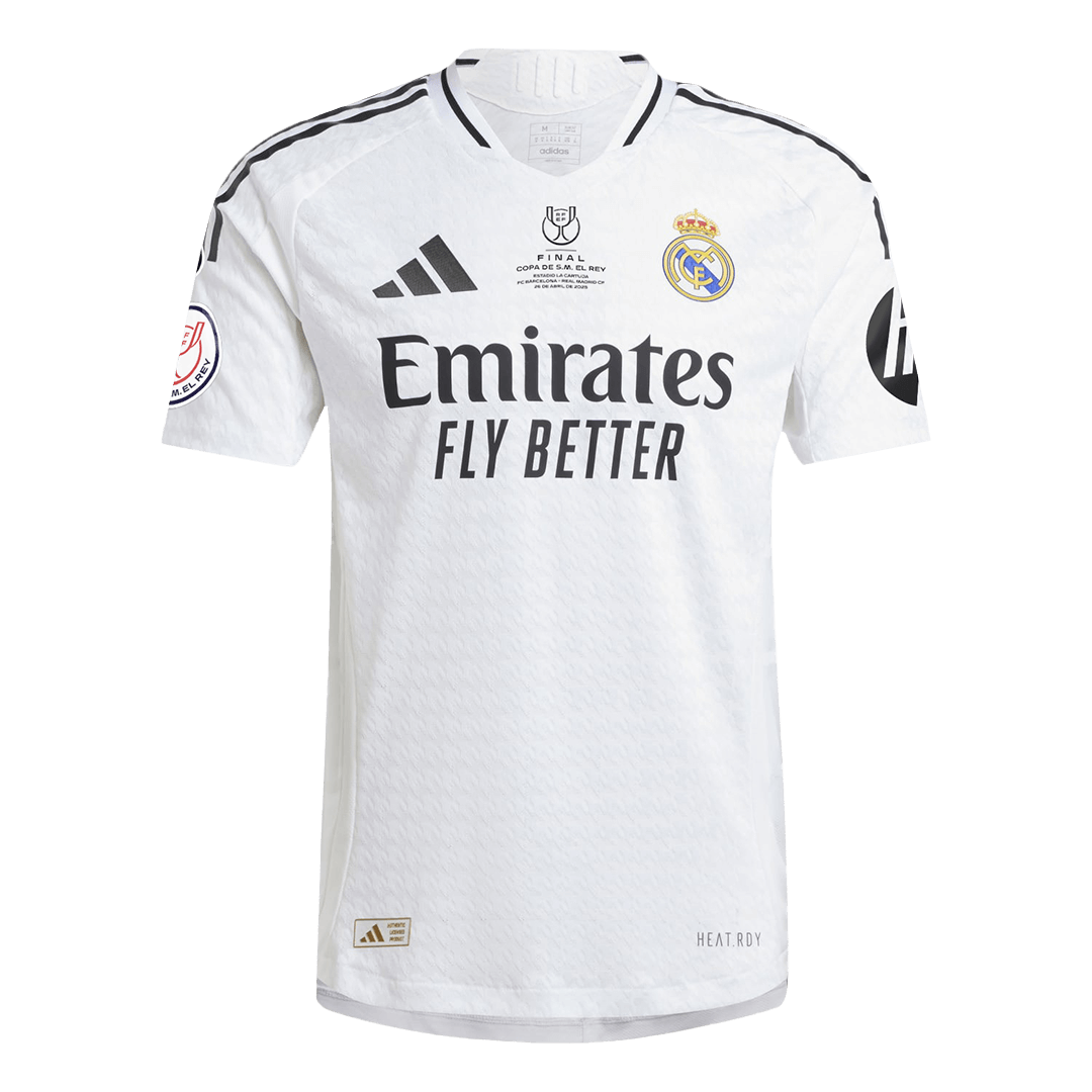 Camiseta Real Madrid Copa del Rey Final 2024/25 Home Local Hombre - Versión Jugador