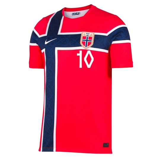 Camiseta Ødegaard #10 Noruega 2026 Primera Equipación Copa del Mundo - Versión Hincha