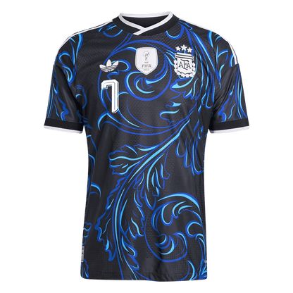 Camiseta Auténtica DE PAUL #7 Argentina 2026 Segunda Equipación Copa del Mundo -Versión Jugador