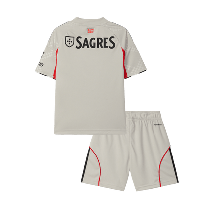 Conjunto Infantil Benfica 2025/26 Segunda Equipación Kids