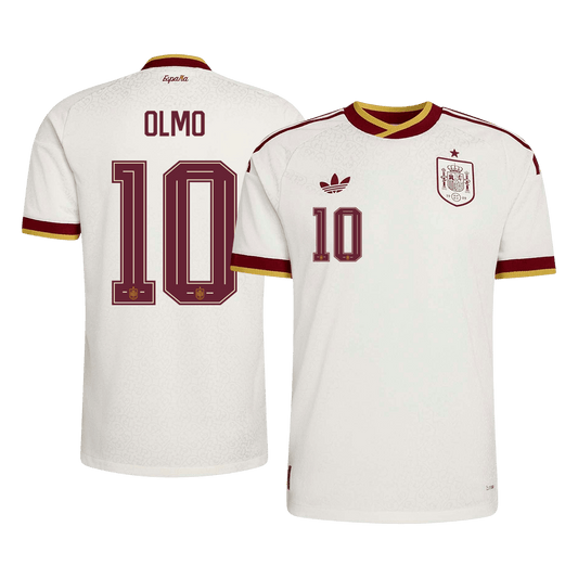 Camiseta Auténtica Olmo #10 España 2026 Segunda Equipación Copa del Mundo - Versión Jugador