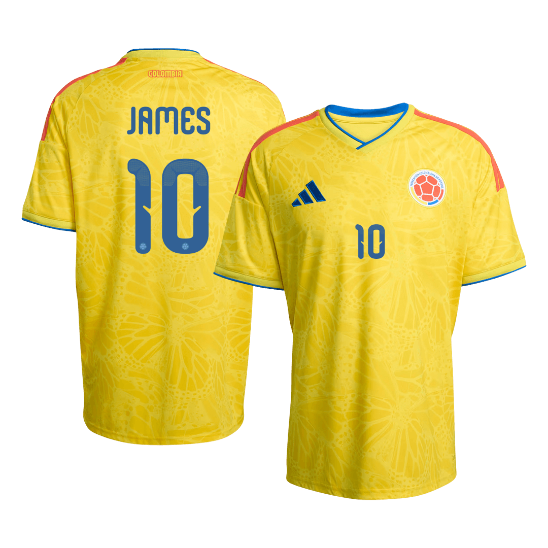 Camiseta James #10 Colombia 2026 Primera Equipación Copa del Mundo - Versión Hincha
