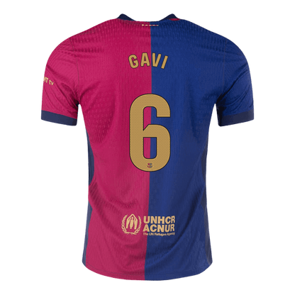 Camiseta GAVI #6 Barcelona 2024/25 Primera Equipación - Versión Jugador