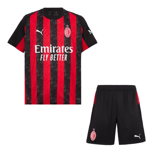 Conjunto AC Milan 2025/26 Primera Equipación (Camiseta + Pantalón Corto)