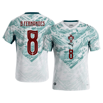 Camiseta B.FERNANDES #8 Portugal 2026 Segunda Equipación Copa del Mundo - Versión Hincha