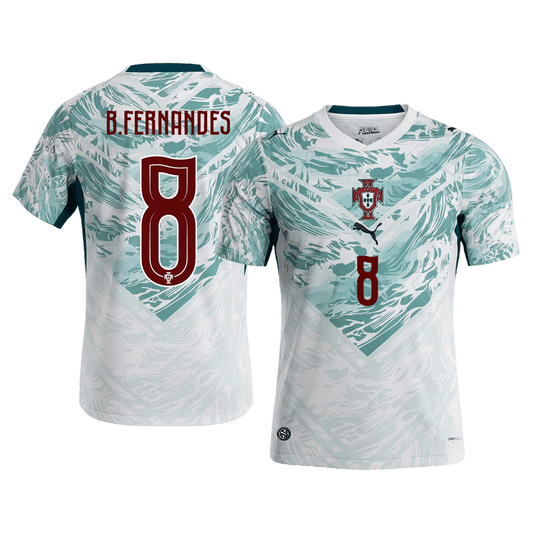 Camiseta B. Fernandes #8 Portugal 2026 Segunda Equipación Copa del Mundo - Versión Hincha