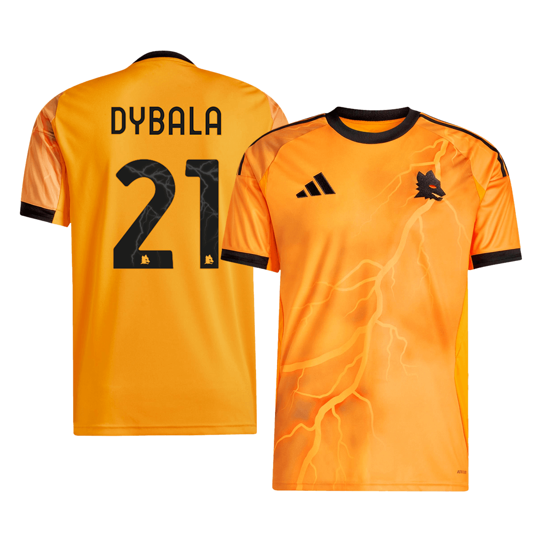 Camiseta Dybala #21 Roma 2025/26 Segunda Equipación - Versión Hincha
