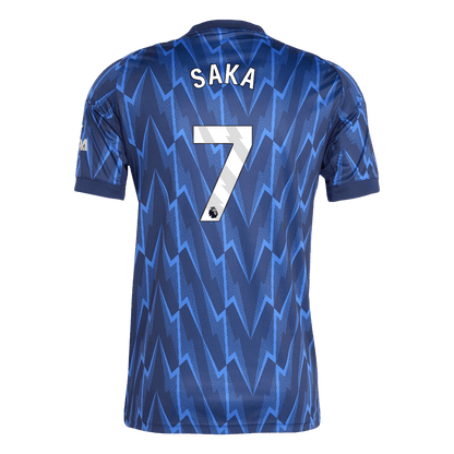 Camiseta SAKA #7 Arsenal 2025/26 Segunda Equipación-Versión Hincha