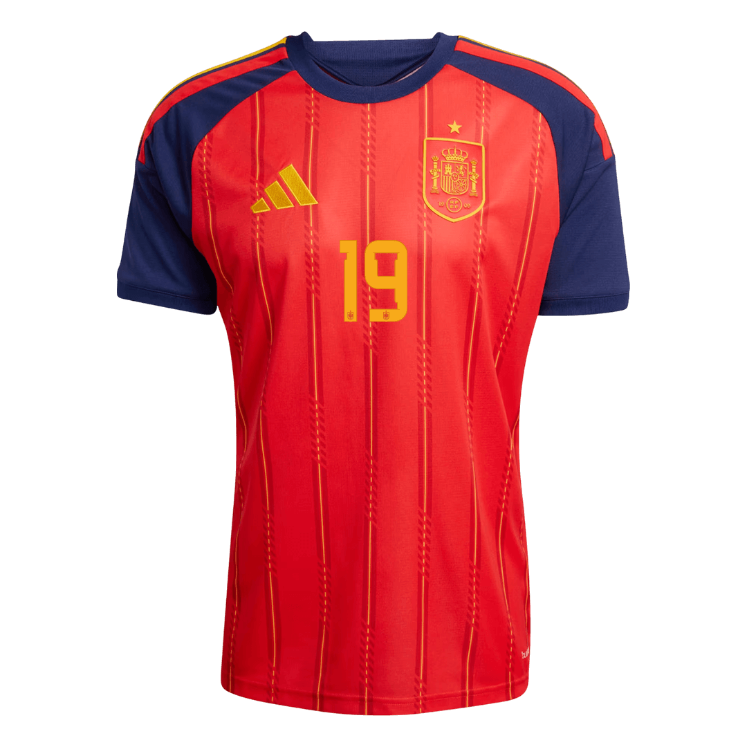 Camiseta Lamine Yamal #19 España 2026 Primera Equipación Copa del Mundo - Versión Hincha (Calidad Premium) - Vista 2