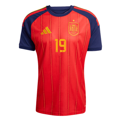 Camiseta Lamine Yamal #19 España 2026 Primera Equipación Copa del Mundo - Versión Hincha (Calidad Premium) - Vista 2