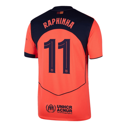 UCL Camiseta RAPHINHA #11 Barcelona 2025/26 Tercera Equipación - Versión Hincha