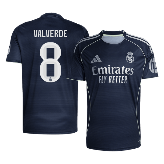 Camiseta VALVERDE #8 Real Madrid 2025/26 Segunda Equipación Hombre - Versión Hincha